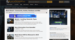 Desktop Screenshot of blackdesert.info